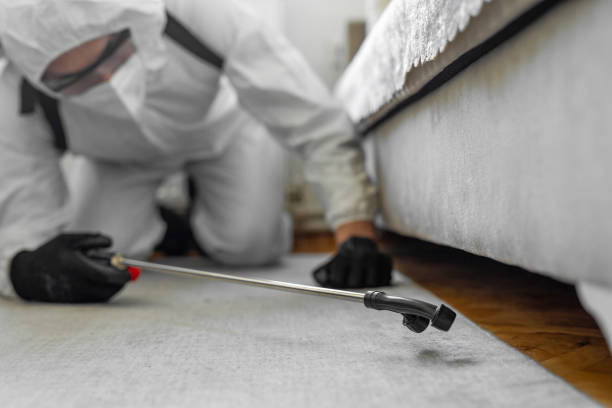 Professional Mosquito Control technician working in Lanark, IL